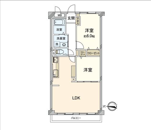 関目グリーンハイツ C棟 間取図(平面図) 間取図(平面図)