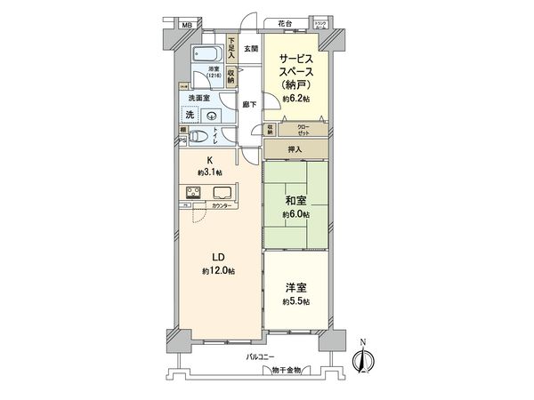 サンメゾンイースト 間取図(平面図)