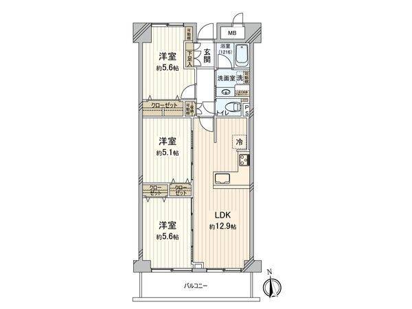 ファミール野江 間取図(平面図)