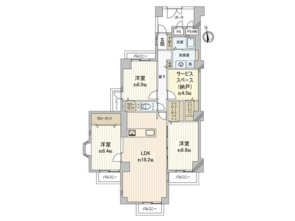 蒲生第2コーポ 間取図(平面図) 蒲生第2コーポ 間取図(平面図)