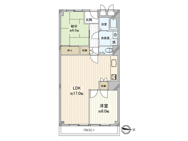 日商岩井京橋ハイツ 間取図(平面図) 間取図(平面図)