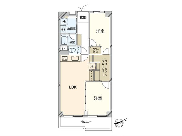 シャルム京橋 間取図(平面図) シャルム京橋 間取図(平面図)