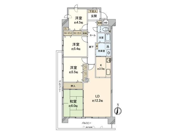 ファミール京橋 間取図(平面図)