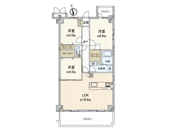 大阪城公園グリーンマンション 間取図(平面図)