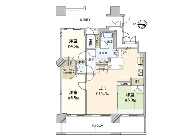 コムズシティ野江 D棟 間取図(平面図)