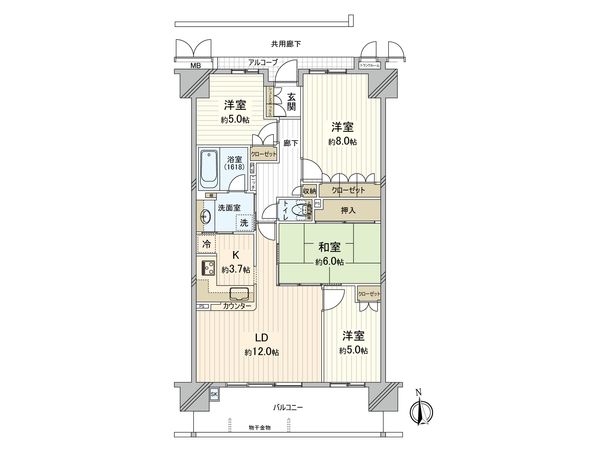 森都OSAKA イーストヴィル 間取図(平面図)
