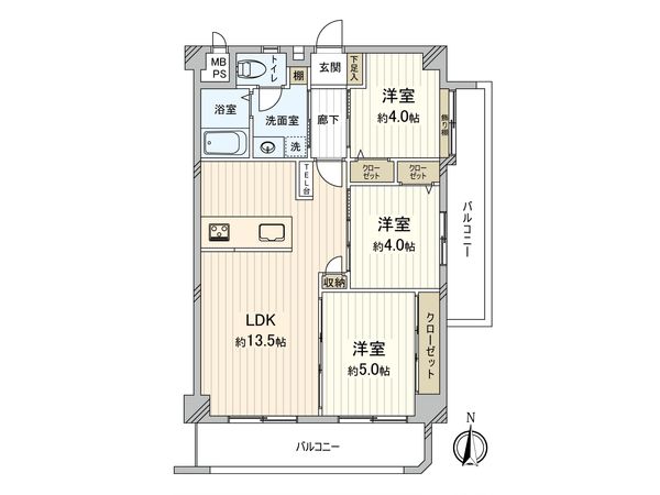 カーサー弥生 間取図(平面図)