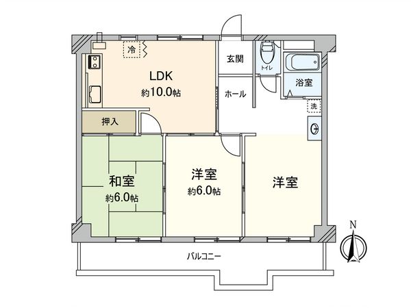 シャトーローレンス 間取図(平面図)