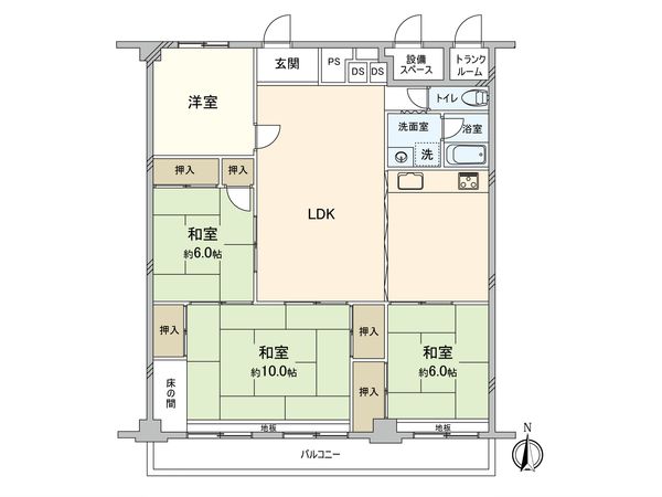 ファミリーコーポ今福 間取図(平面図)