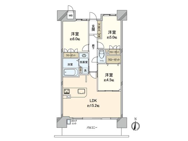 ザ・パークハウス関目 間取図(平面図) ザ・パークハウス関目 間取図(平面図)