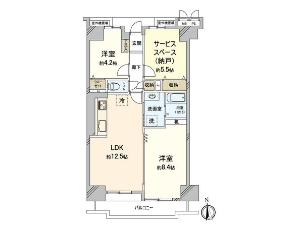 ライオンズマンション城東緑橋 間取図(平面図)