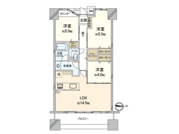 ハーティス城東 間取図(平面図)