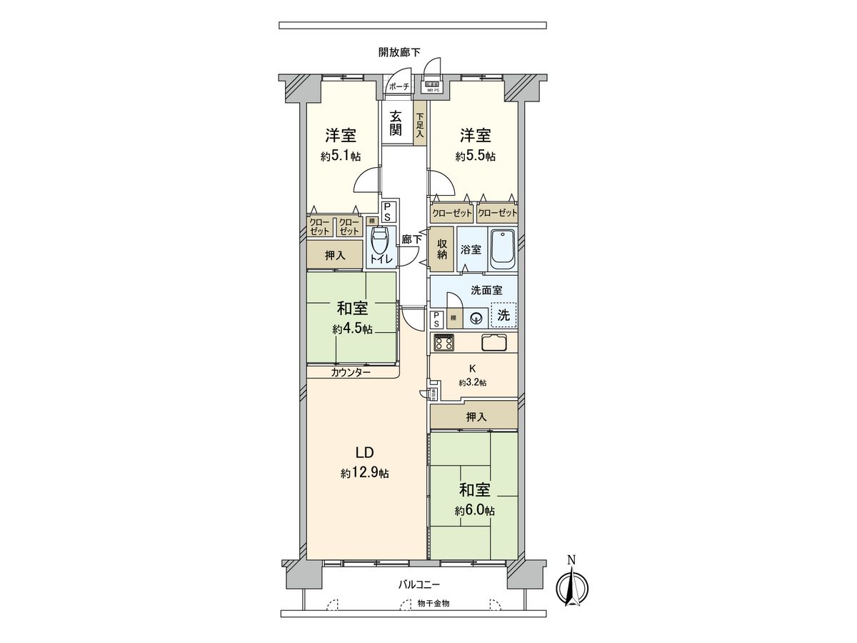 ファミール北大阪パークサイド 間取図(平面図) 間取図(平面図)