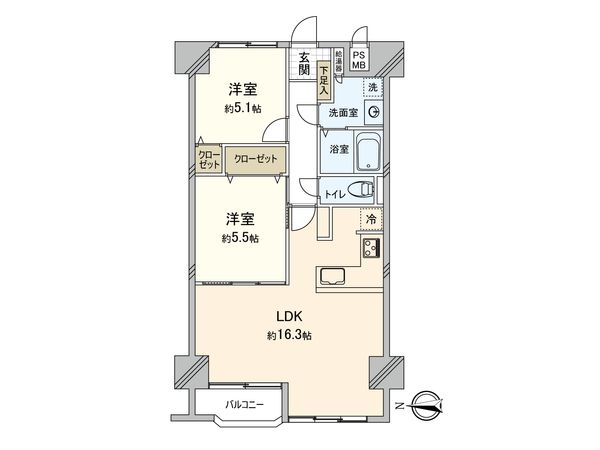 プレジデント城東 間取図