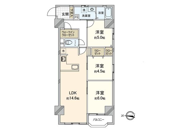 プレジデント城東 間取図(平面図)