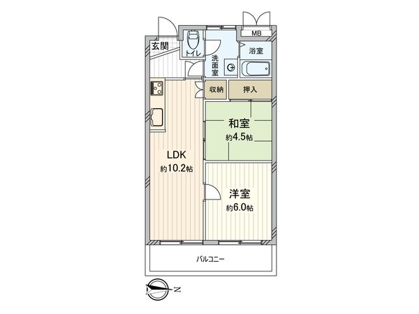シャトー富士 間取図(平面図)