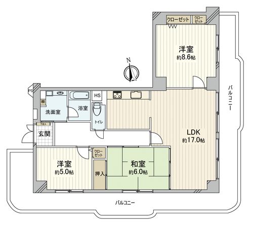 シャルム京橋 間取図(平面図) シャルム京橋 間取図(平面図)