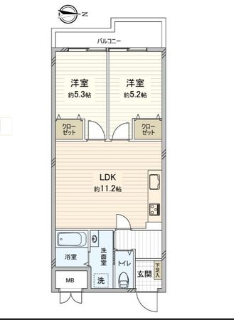 シャトー富士 間取図(平面図)