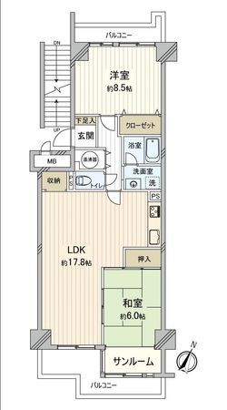京橋グリーンハイツ 一号棟 間取図(平面図) 京橋グリーンハイツ 一号棟 間取図(平面図)
