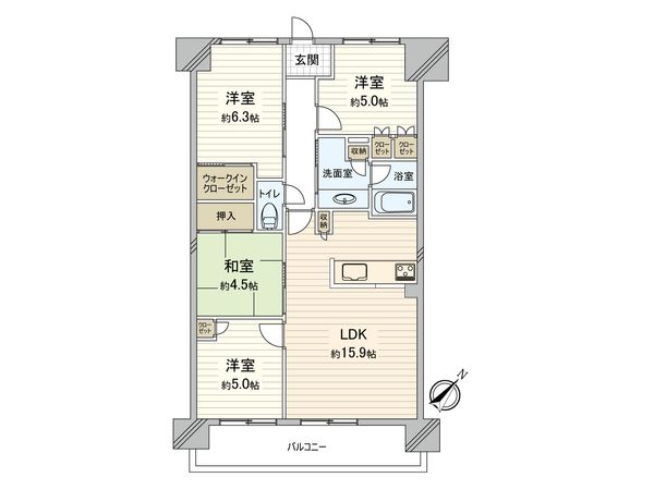 ザ・レジデンス大阪住道 間取図(平面図) 間取図(平面図)