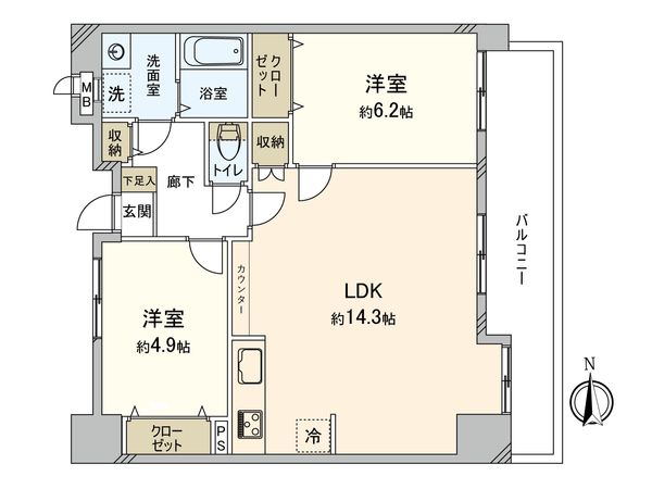 デュアル四條畷 間取図(平面図) デュアル四條畷 間取図(平面図)