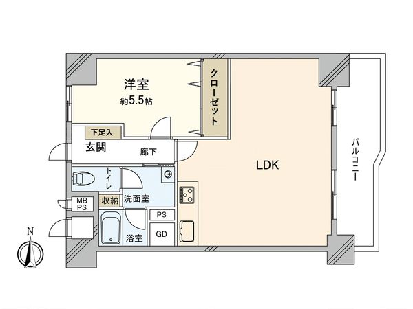 日商岩井城北ハイツ 2号館 間取図(平面図) 日商岩井城北ハイツ 2号館 間取図(平面図)