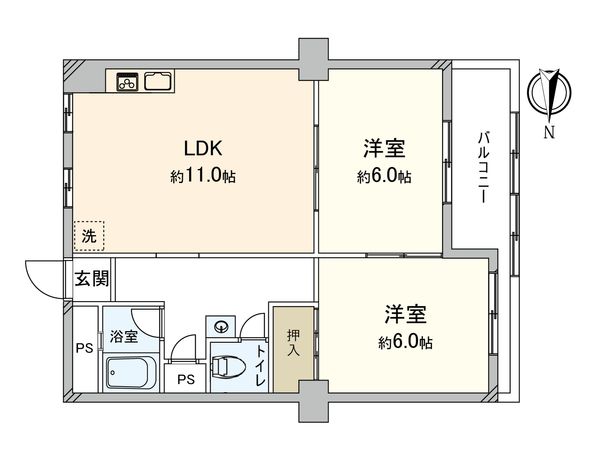 京橋第一コーポ 間取図(平面図) 京橋第一コーポ 間取図(平面図)