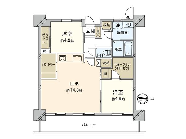デュアル四條畷 間取図(平面図)