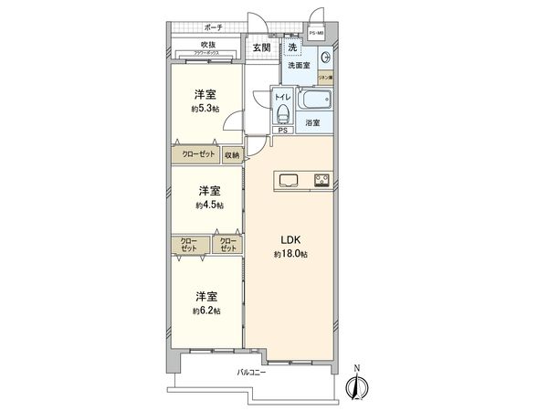 シャトーサンパークスクエア 間取図(平面図) シャトーサンパークスクエア 間取図(平面図)