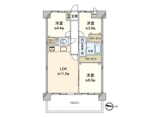 エメラルドマンション鶴見緑地 間取図(平面図) エメラルドマンション鶴見緑地 間取図(平面図)