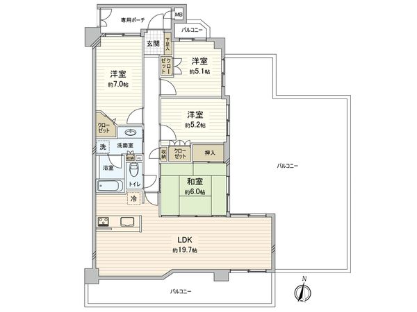 ユニハイム鶴見緑地 間取図(平面図) ユニハイム鶴見緑地 間取図(平面図)