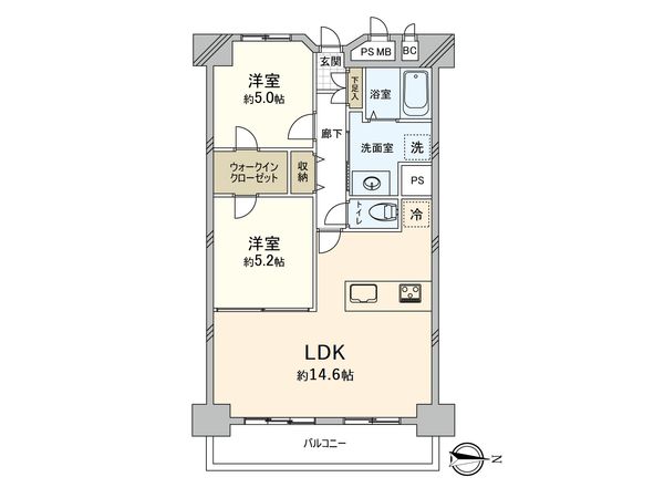 鶴見緑地コーポ 間取図(平面図) 鶴見緑地コーポ 間取図(平面図)