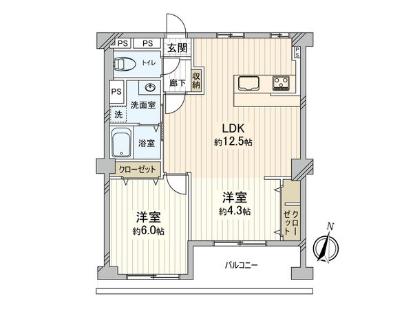 京橋第一コーポ 間取図(平面図) 京橋第一コーポ 間取図(平面図)