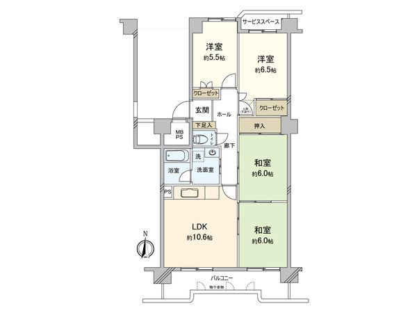 西つるみコーポ 間取図(平面図) 西つるみコーポ 間取図(平面図)
