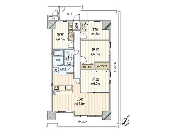 四季彩都くすのき館 間取図(平面図)