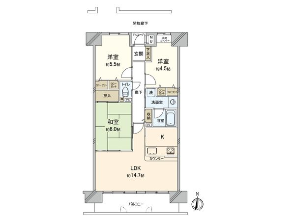 ファミールパーク鶴見 間取図(平面図) ファミールパーク鶴見 間取図(平面図)