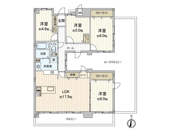 東急ドエル・アルス鶴見緑地公園 間取図(平面図) 東急ドエル・アルス鶴見緑地公園 間取図(平面図)