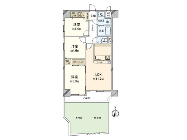 ベル・アーバニティ城東 間取図(平面図) ベル・アーバニティ城東 間取図(平面図)