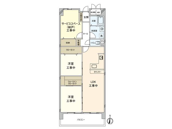 シャトー三愛 間取図(平面図) シャトー三愛 間取図(平面図)