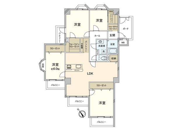 蒲生第2コーポ 間取図(平面図) 蒲生第2コーポ 間取図(平面図)