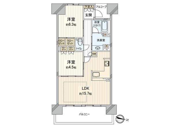 ザ・レジデンス大阪住道 間取図(平面図) ザ・レジデンス大阪住道 間取図(平面図)