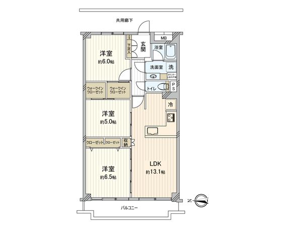 すみれ橋第一コーポ 二号棟 間取図(平面図) 間取図(平面図)