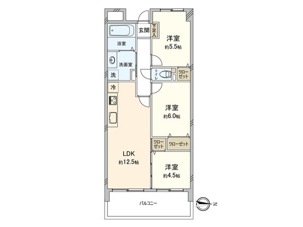 ファミールハイツ城東 A棟 間取図(平面図) 間取図(平面図)