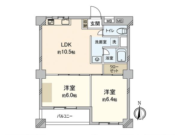 京橋第一コーポ 間取図(平面図)