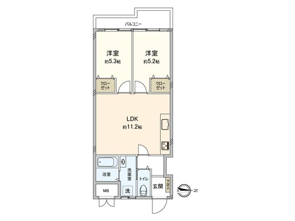 シャトー富士 間取図(平面図) 間取図(平面図)