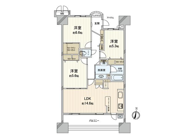 間取図(平面図)