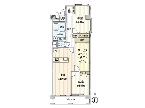 野江センチュリーマンション 間取図(平面図)