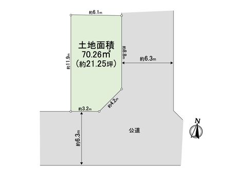 堺市西区山田1丁 区画図