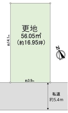 大阪市大正区泉尾四丁目 更地 区画図 大阪市大正区泉尾四丁目 更地 区画図