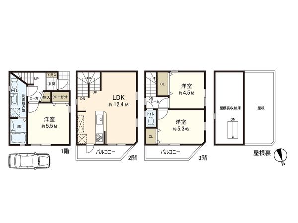 大正区南恩加島6丁目 戸建 間取図(平面図)